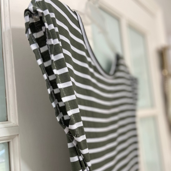 Olive Green made in Italy Midi Dress - Picture 3 of 7